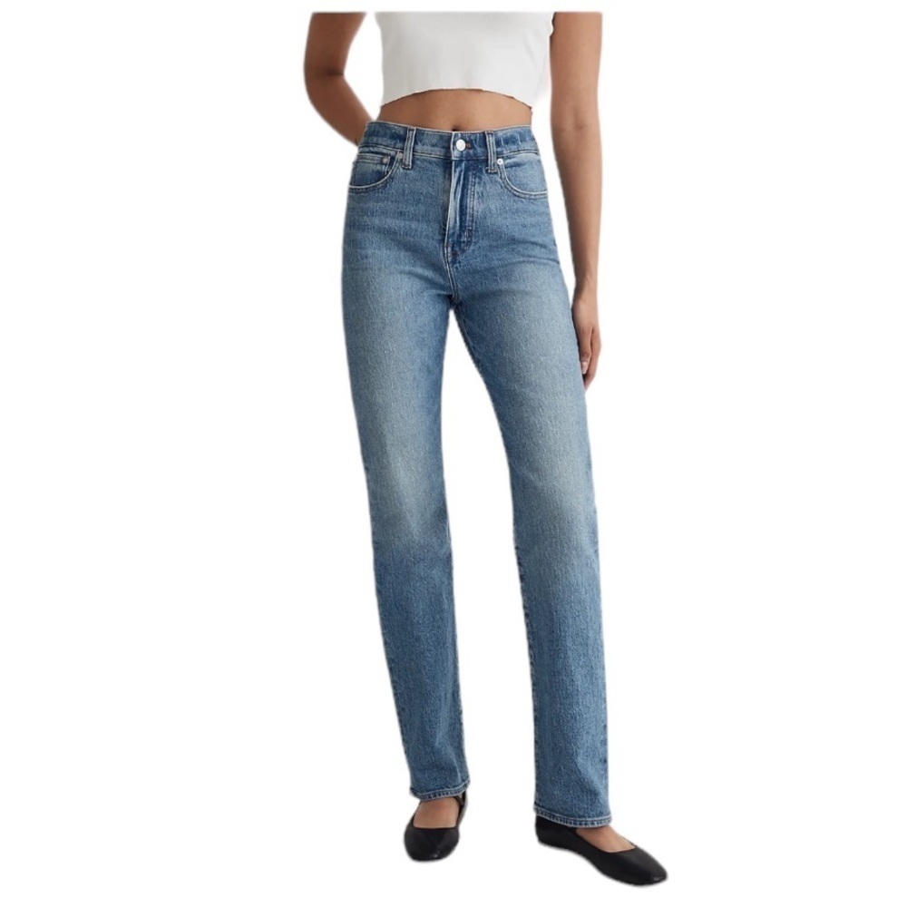 Madewell 90’s Straight Rondell Wash Crease Edition. Blue Size 25 #826
